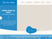 Tablet Screenshot of berelax.com